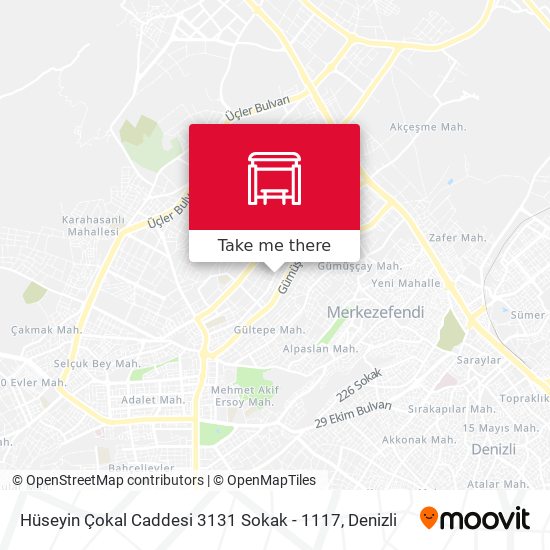 Hüseyin Çokal Caddesi 3131 Sokak - 1117 map