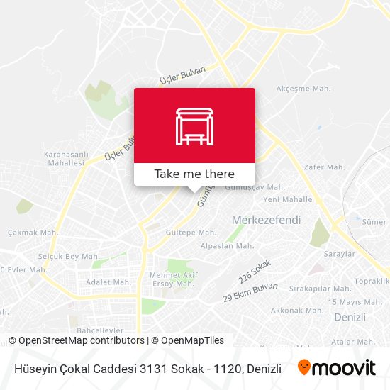 Hüseyin Çokal Caddesi 3131 Sokak - 1120 map