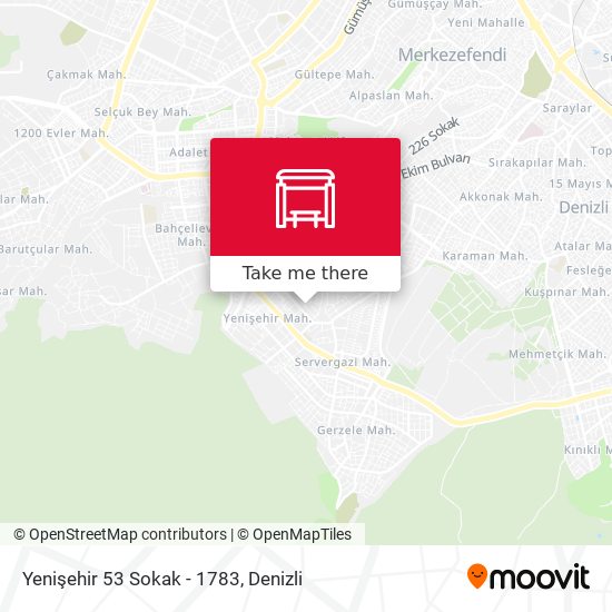 Yenişehir 53 Sokak - 1783 map