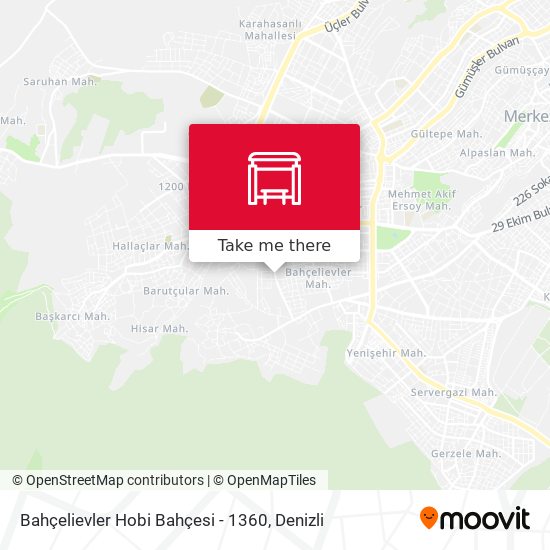 Bahçelievler Hobi Bahçesi - 1360 map