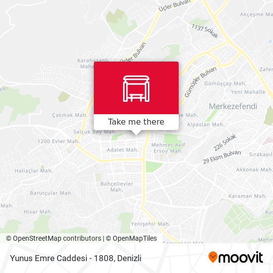 Yunus Emre Caddesi - 1808 map
