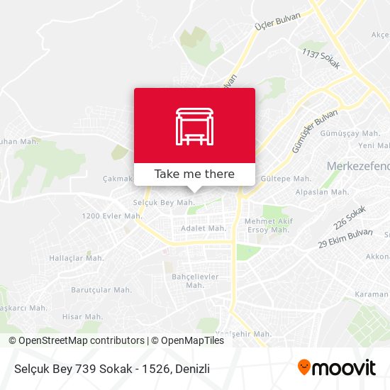 Selçuk Bey 739 Sokak - 1526 map