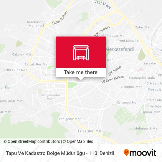 Tapu Ve Kadastro Bölge Müdürlüğü - 113 map