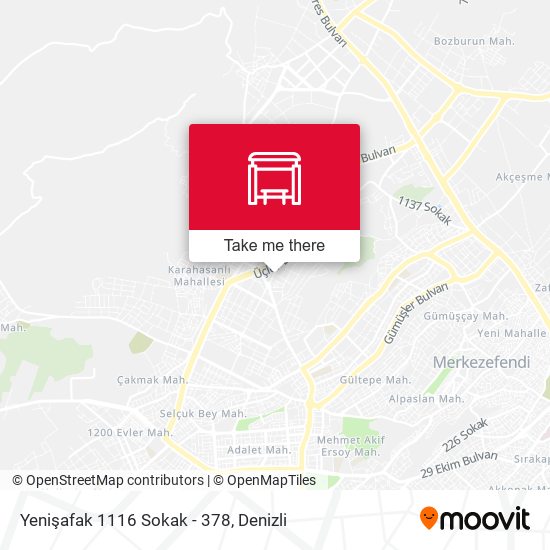 Yenişafak 1116 Sokak - 378 map