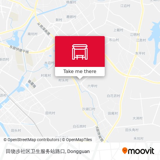 田饶步社区卫生服务站路口 map