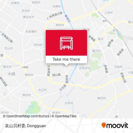袁山贝村委 map