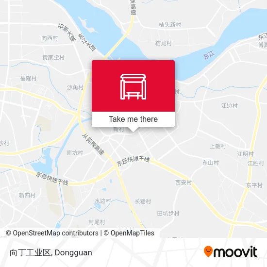 向丁工业区 map