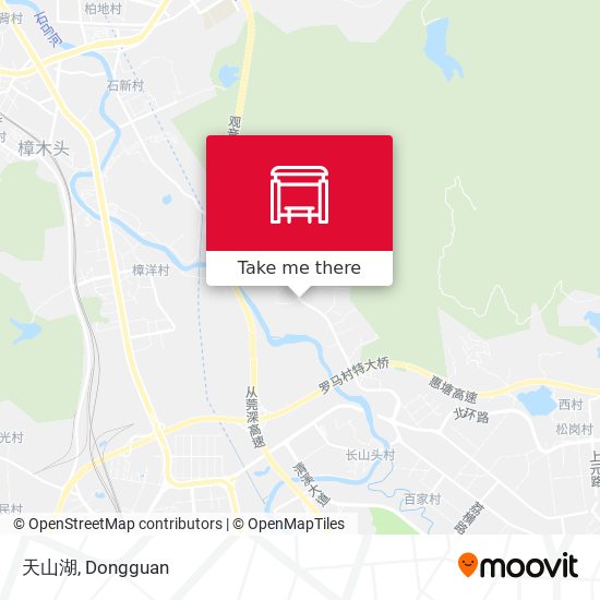 天山湖 map