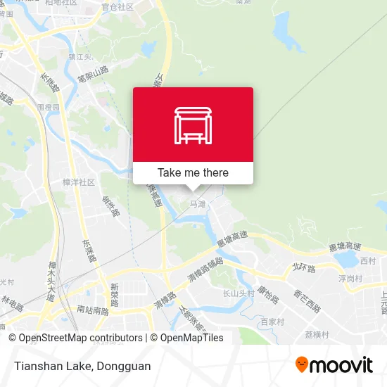 Tianshan Lake map