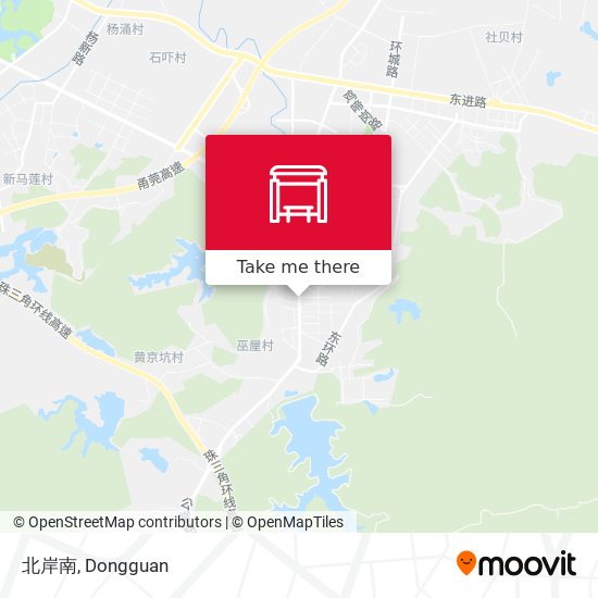 北岸南 map
