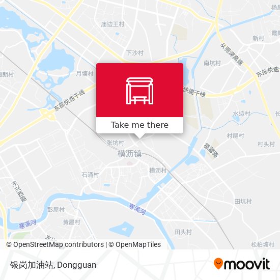 银岗加油站 map