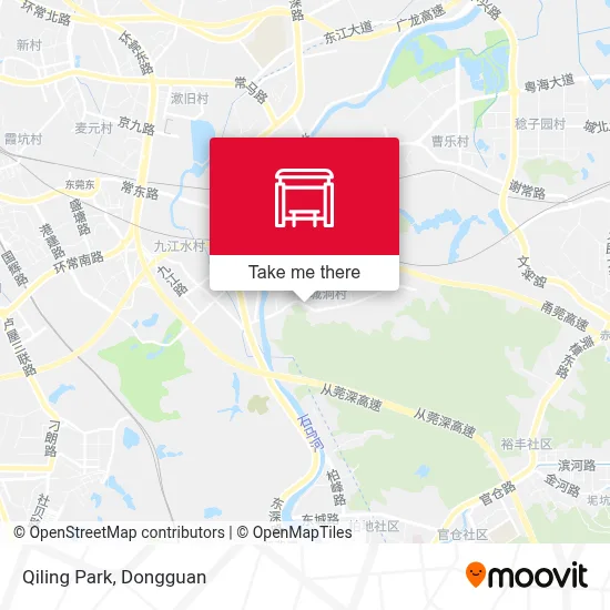 Qiling Park map
