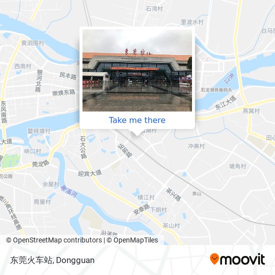 东莞火车站 map