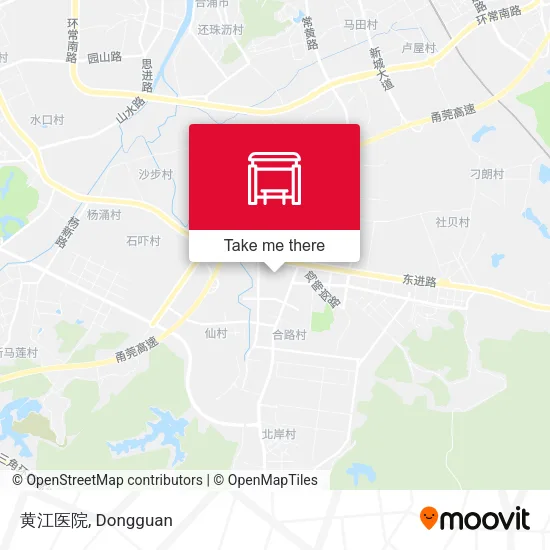 黄江医院 map
