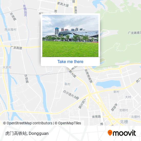 虎门高铁站 map