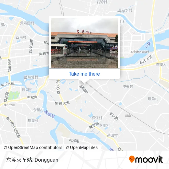 东莞火车站 map