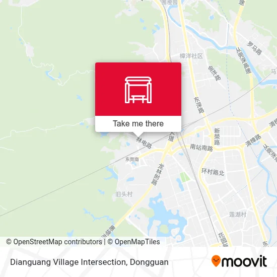 Dianguang Village Intersection map
