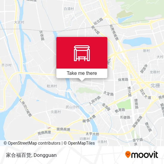 家合福百货 map