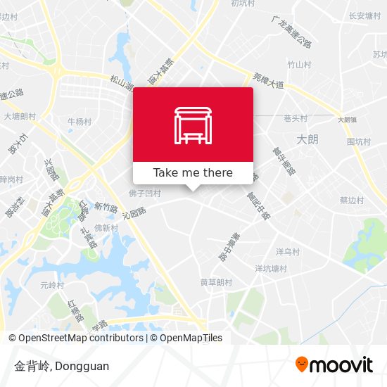 金背岭 map
