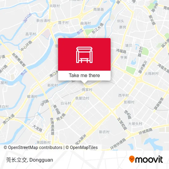 莞长立交 map