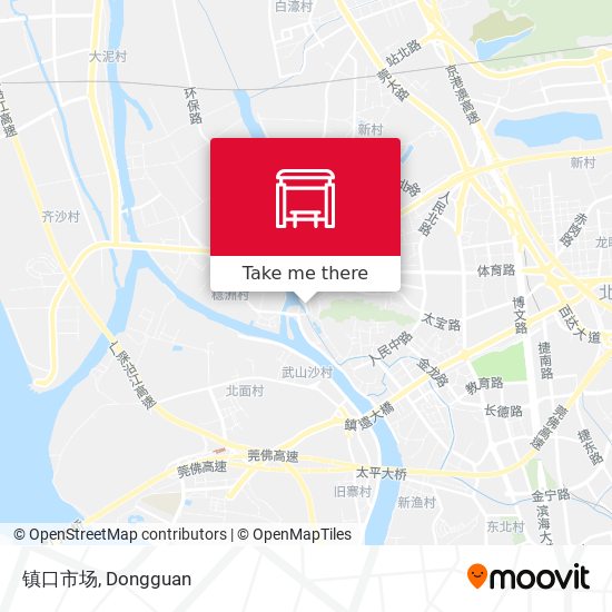 镇口市场 map