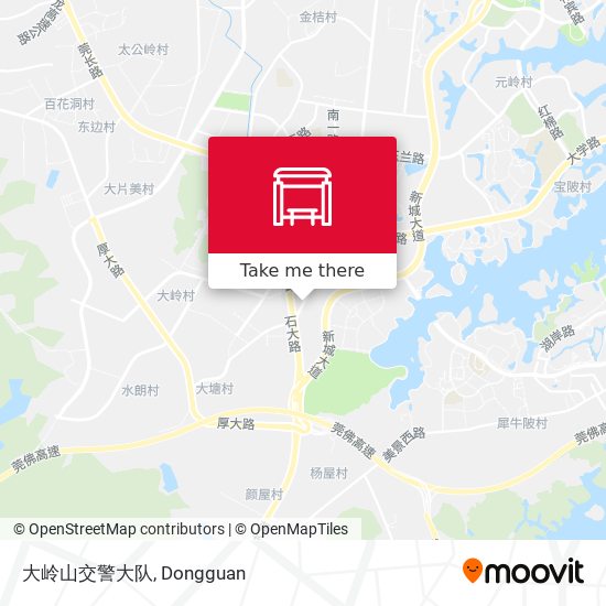 大岭山交警大队 map