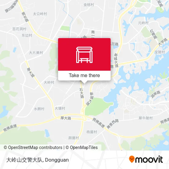 大岭山交警大队 map