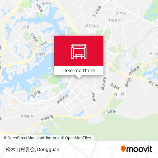 松木山村委会 map
