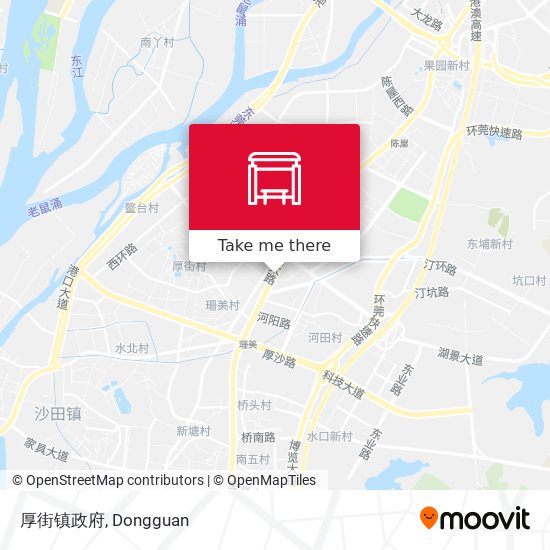 厚街镇政府 map