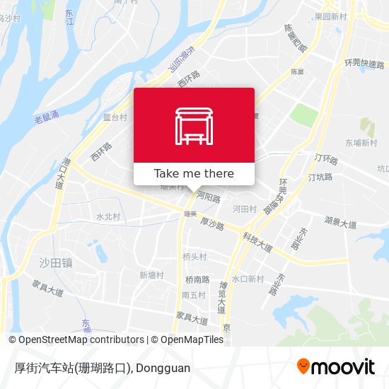 厚街汽车站(珊瑚路口) map