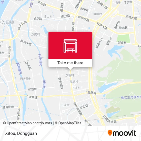 Xitou map