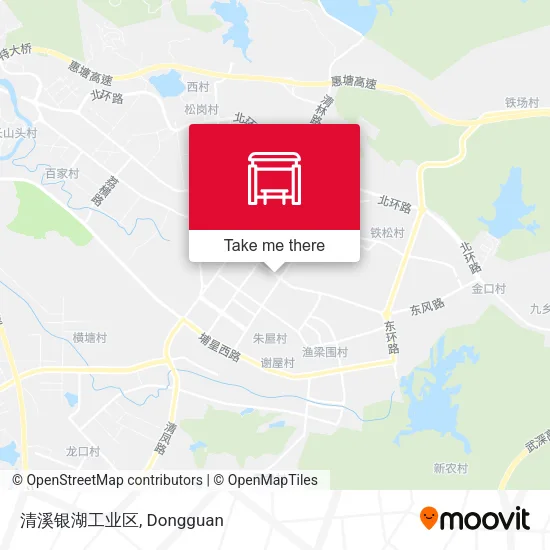 清溪银湖工业区 map