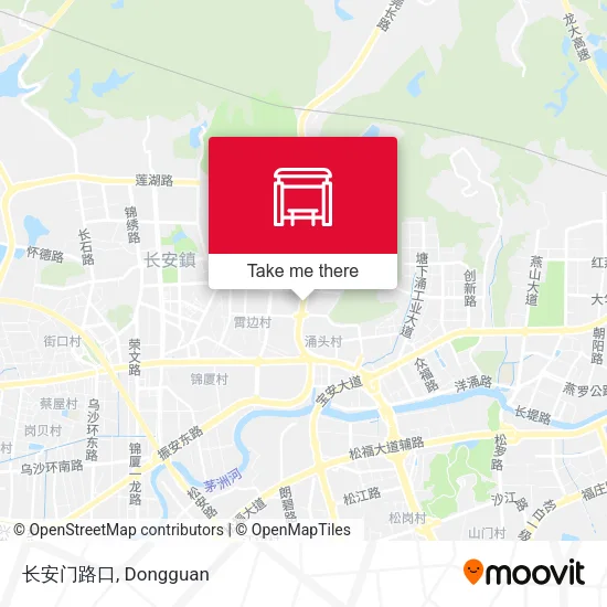 长安门路口 map