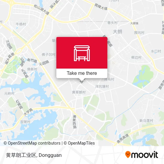 黄草朗工业区 map