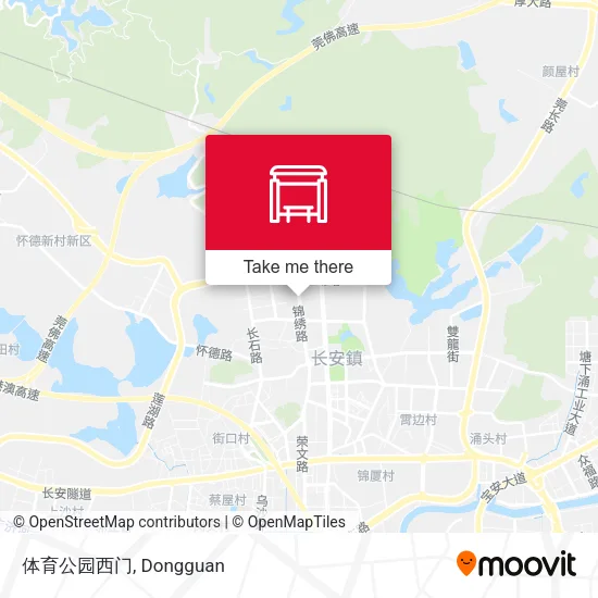 体育公园西门 map