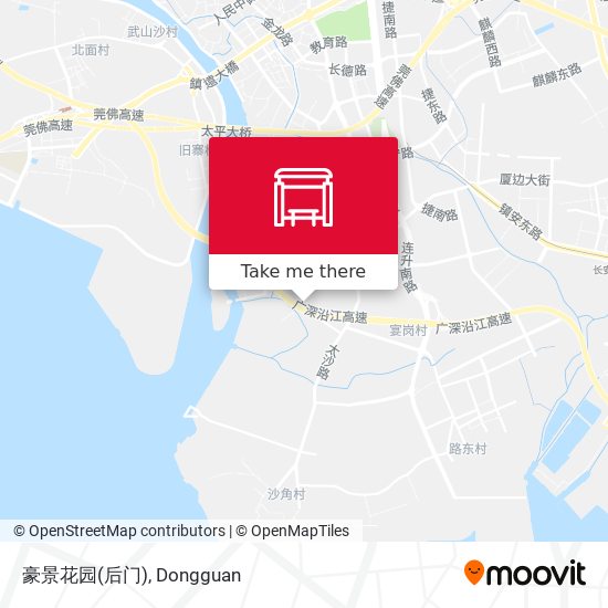 豪景花园(后门) map