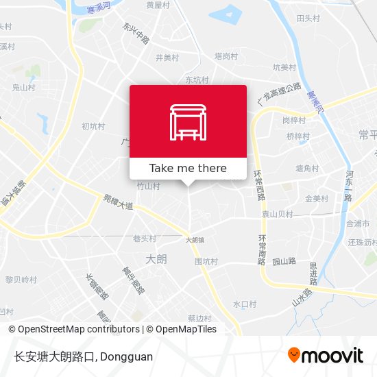 长安塘大朗路口 map