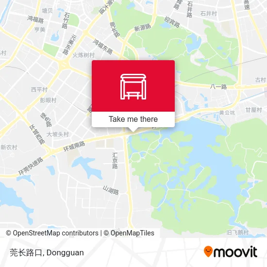 莞长路口 map