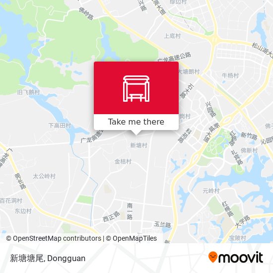新塘塘尾 map