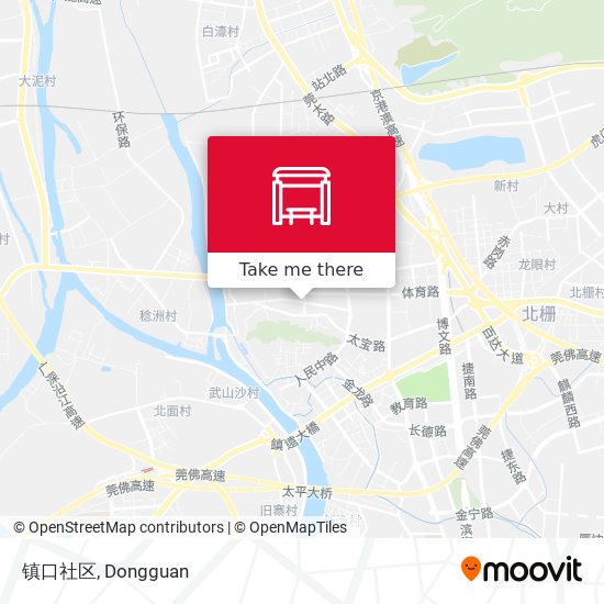 镇口社区 map