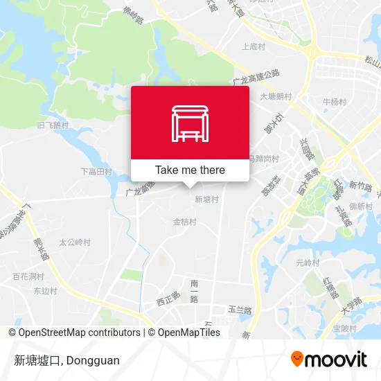 新塘墟口 map
