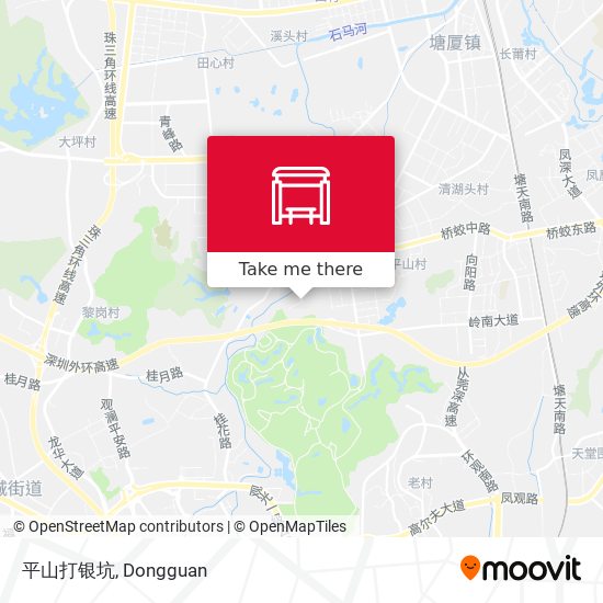 平山打银坑 map