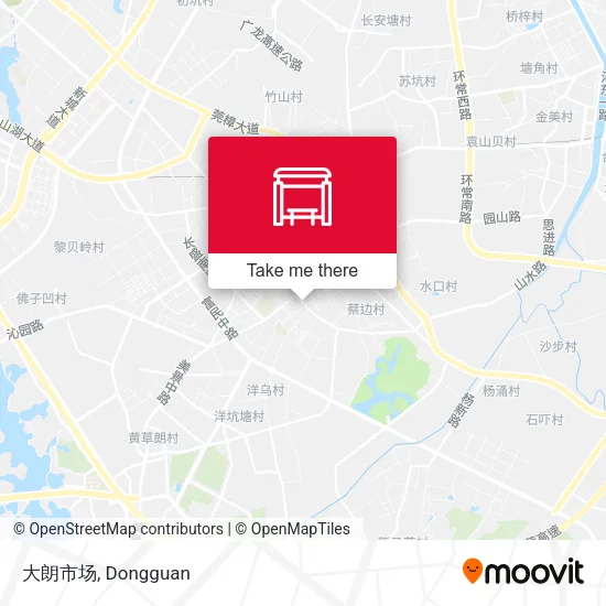 大朗市场 map