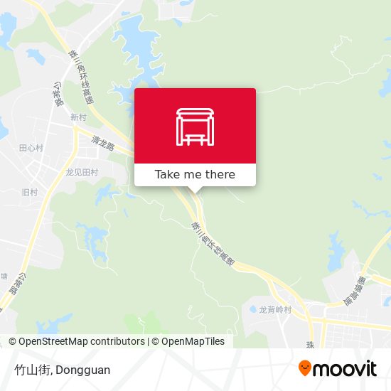 竹山街 map