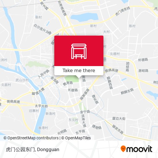 虎门公园东门 map
