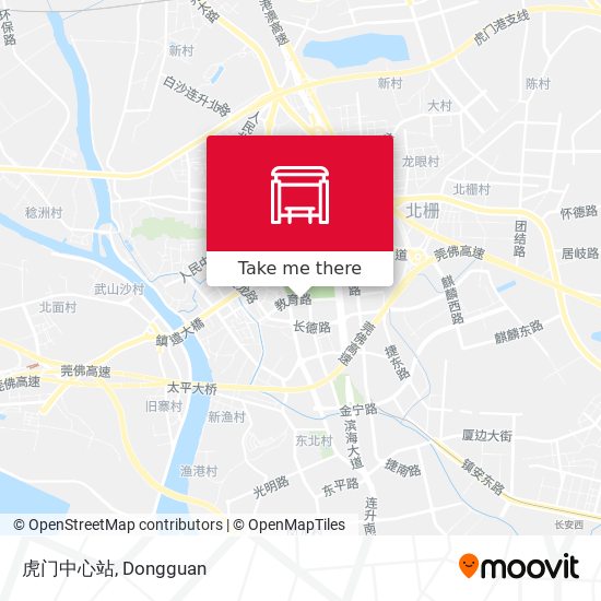 虎门中心站 map