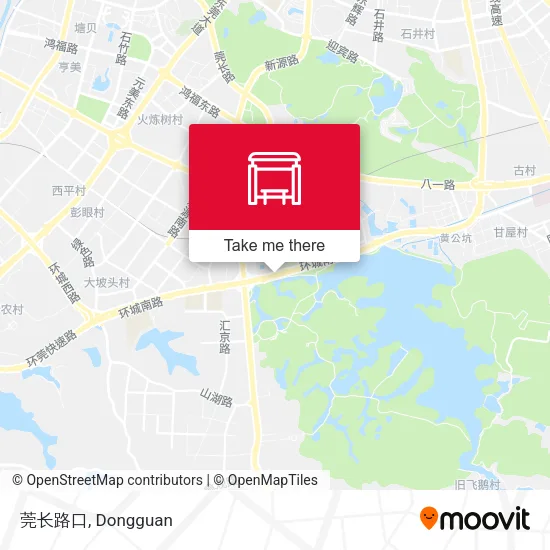 莞长路口 map