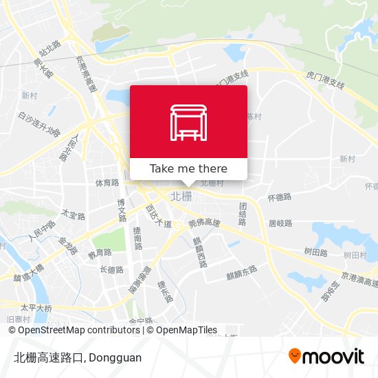 北栅高速路口 map