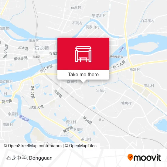 石龙中学 map