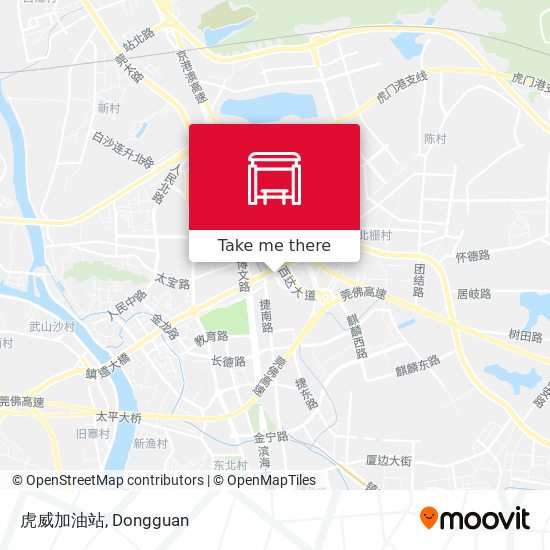 虎威加油站 map